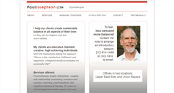 Desktop Screenshot of pauljosephsontherapy.com
