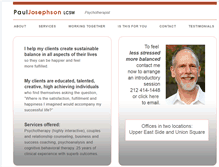Tablet Screenshot of pauljosephsontherapy.com